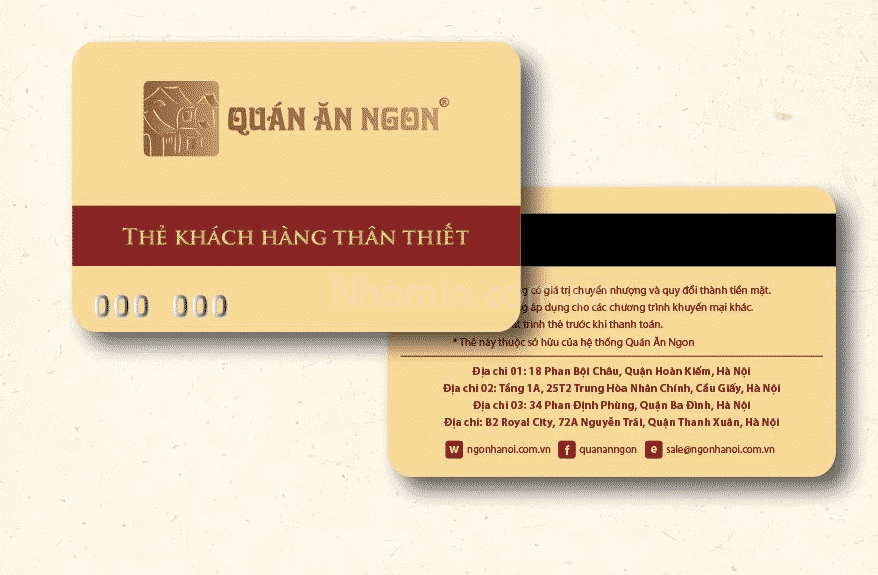 In thẻ nhựa khách hàng chất lượng tại Nhóm In