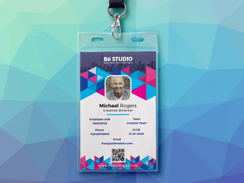 mẫu thẻ đeo be studio
