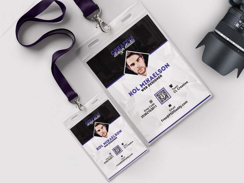 mẫu thẻ đeo creative design studio