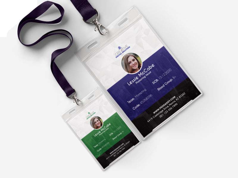 mẫu thẻ đeo creative digital solution
