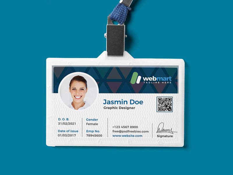 Kiểu mẫu thẻ đeo Webmart