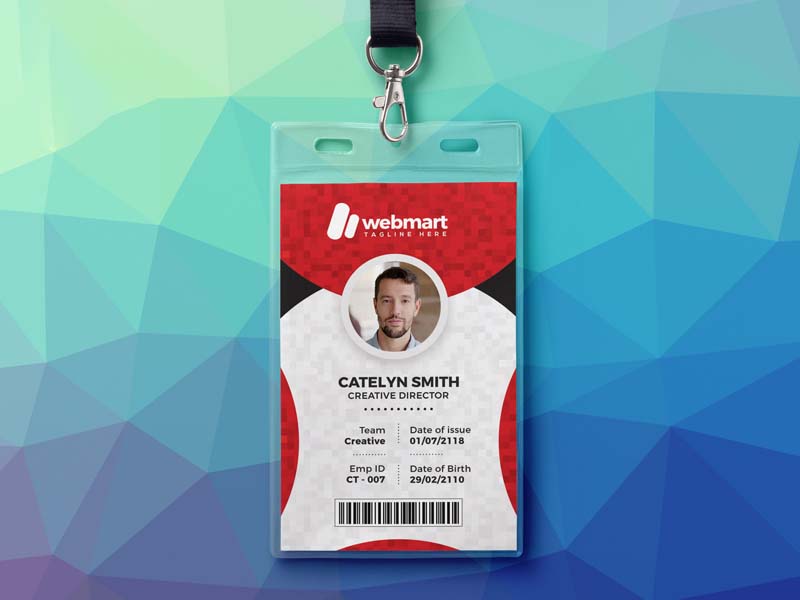 mẫu thẻ đeo Webmart