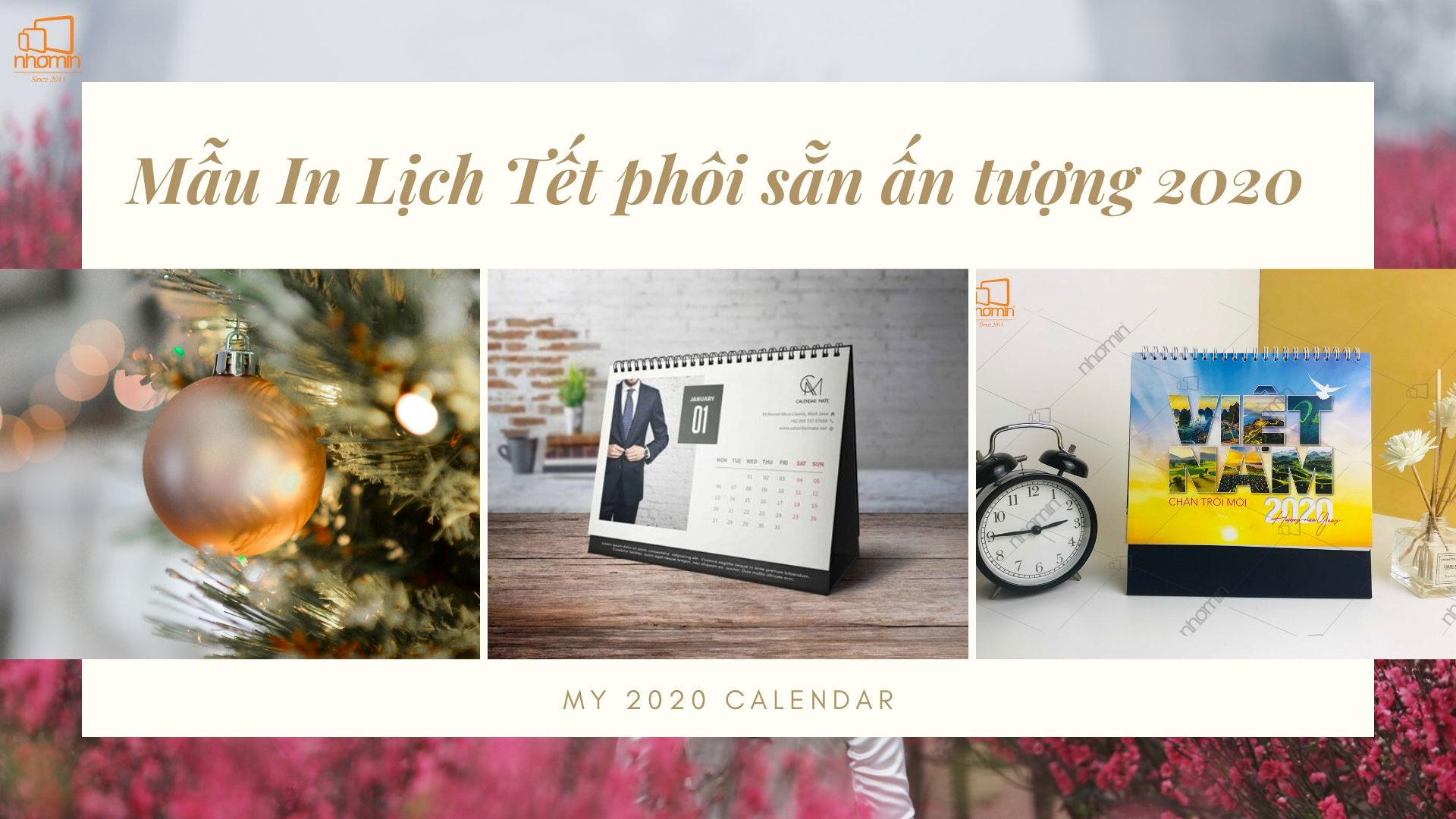 Mẫu In Lịch Tết phôi sẵn ấn tượng 2020