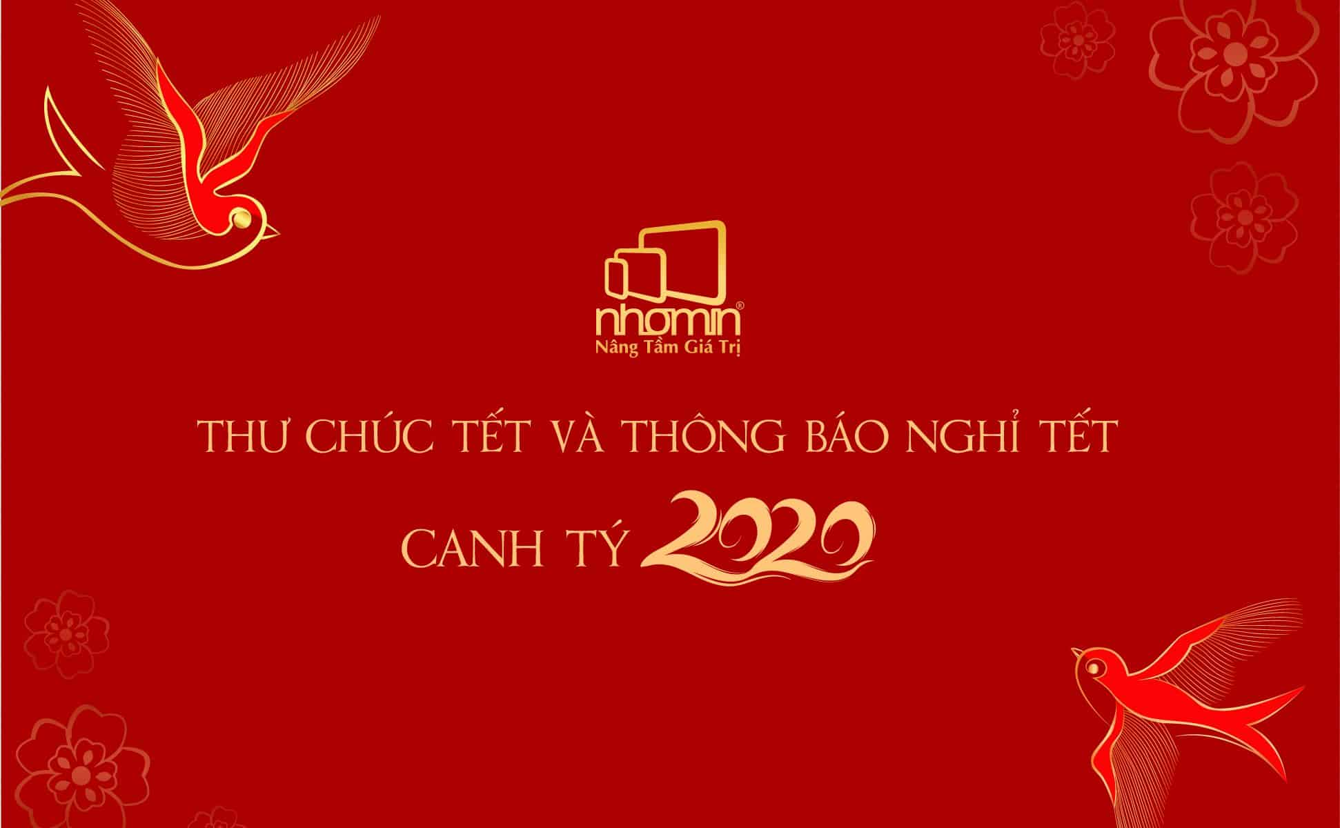 Thư chúc tết và thông báo lịch nghỉ Tết