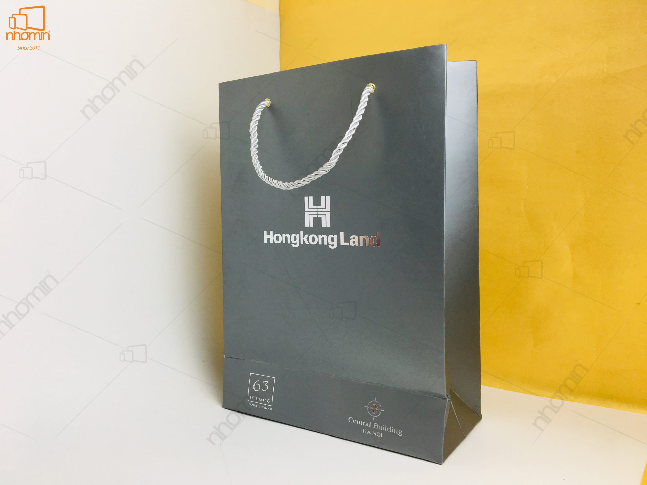 Thiết kế và in ấn bao bì túi giấy HongKongLand