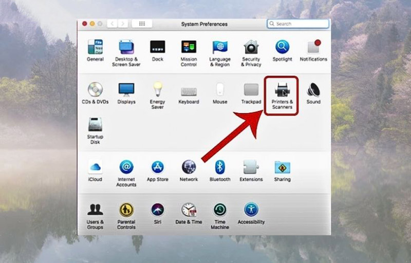 cach ket noi may in voi laptop macbook qua wifi 2