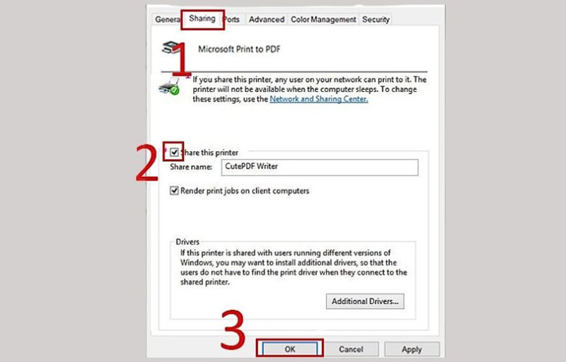 cach share may in giua hai laptop windows 3