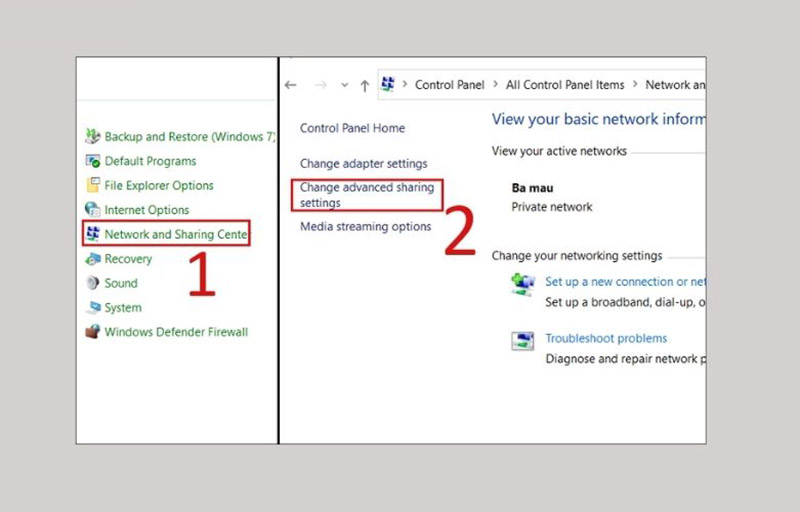 cach share may in giua hai laptop windows 4