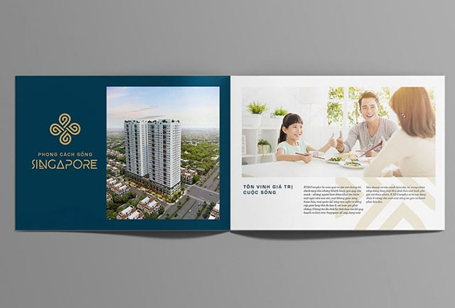 Thiết kế catalogue bất động sản đơn giản nhưng chuyên nghiệp