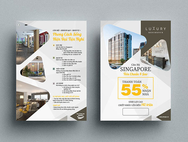 Catalogue giới thiệu về căn hộ Singapore tiêu chuẩn 4 sao