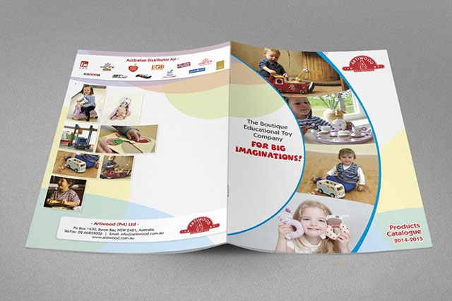 Mẫu thiết kế catalogue giáo dục của trường mầm non