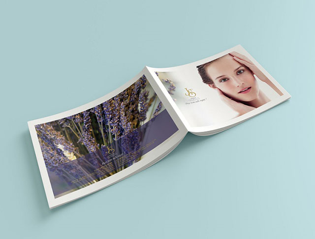 Mẫu catalogue mỹ phẩm thiết kế sang trọng