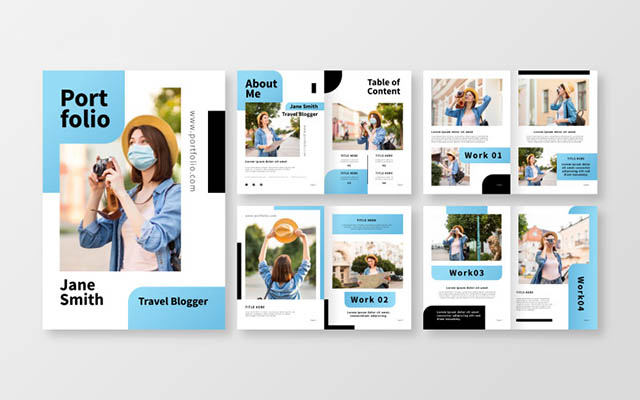 Mẫu Portfolio về chủ đề du lịch