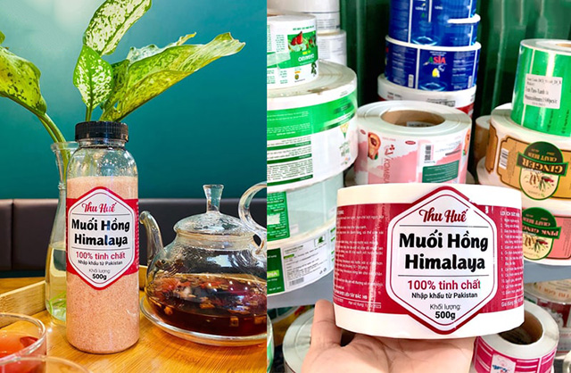Nhãn mác chai lọ có nhiều hình dáng, kích thước khác nhau