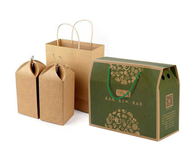 Hộp giấy kraft có quai xách