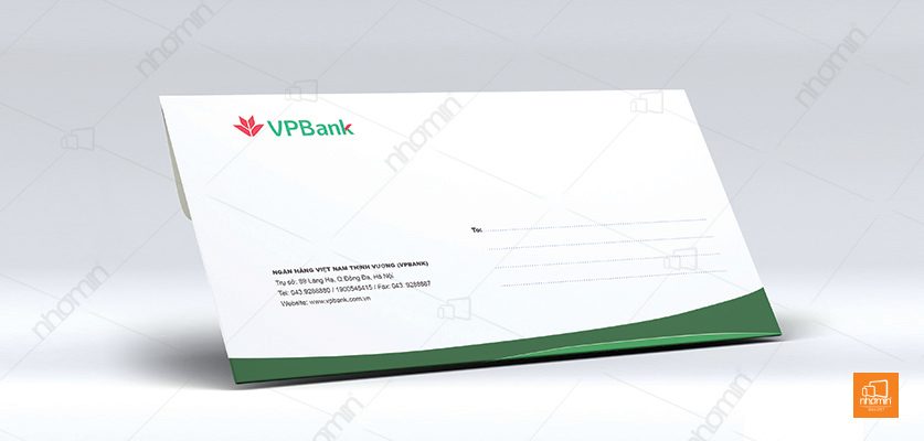 Mẫu phong bì ngân hàng VPBank